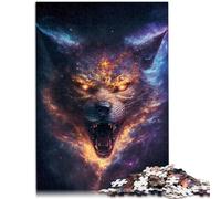Puzzle 2000 pièces pour Adultes Puzzle Nebula Fury Wolf Jeu Jouets Liste de souhaits de Noël avec Père Noël 27,56 po x 39,37 po pour Adolescents de 14 Ans et Plus