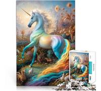 Puzzle 2000 pièces pour Adultes Safari Licorne Mystique Jouet éducatif d'apprentissage Convient pour la décoration de Bureau 70x100cm