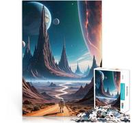 Puzzle 2000 pièces pour Adultes Sentier d'exploration Spatiale Jouet éducatif d'apprentissage Super Cadeau 70x100cm