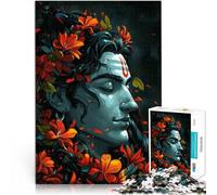 Puzzle 2000 pièces pour Adultes Shiva dans Un éclat Floral Séjour Anti-Stress pour Tuer Le Temps Idées Cadeaux 70x100cm