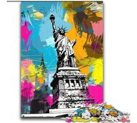 Puzzle 2000 pièces pour Adultes Statue de la Liberté, Jeu de réflexion, décoration Murale, Cadeaux d'anniversaire et de Noël Uniques, 70x100cm