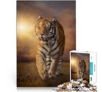 Puzzle 2000 pièces pour Adultes Tigre Aidez Le Cerveau à exercer des Jouets addictifs pour cultiver la Patience Œuvre d'art 70x100cm