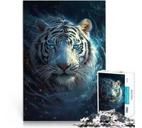 Puzzle 2000 pièces pour Adultes Tigre Magique Fait de Papier，Convient aux Personnes âgées de 14 Ans et Plus Jouet de défi Une œuvre d'art。Taille：70x100cm/27.5x39.3pouce
