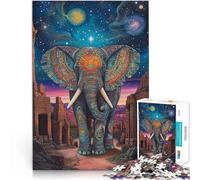 Puzzle 2000 pièces pour Adultes Totem de l'éléphant Fait de Papier，pour Les 14 Ans et Plus Activités familiales Cadeau d'anniversaire。Taille：70x100cm/27.5x39.3pouce