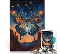 Puzzle 2000 pièces pour Adultes “Totem Papillon Fantastique” Fait de Papier，pour Les 14 Ans et Plus pour s'amuser en Famille Cadeaux de Jeux de Noël。Taille：70x100cm/27.5x39.3pouce