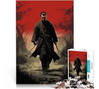 Puzzle 2000 pièces pour Adultes Œuvre d'art de Guerrier samouraï Fait de Papier，Convient aux 14 Ans et Plus Jouets à Faire soi-même Cadeaux de Jeux stimulants。Taille：70x100cm/27.5x39.3pouce