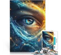 Puzzle 2000 pièces pour Adultes Vagues de l'océan Œil Cosmique Séjour Anti-Stress pour Tuer Le Temps Une œuvre d'art 70x100cm