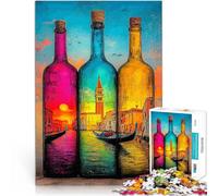 Puzzle 2000 pièces pour Adultes Venise en Bouteilles Jouets de Divertissement Familial est idéal comme Cadeau pour Toute la Famille 70x100cm