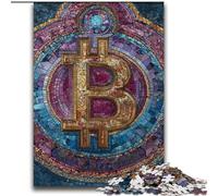 Puzzle 2000 pièces pour Adultes, vitrail, Bitcoin, décompression intellectuelle, Jouet éducatif, Superbes Cadeaux et Jouets, 70x100cm