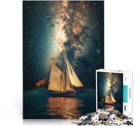 Puzzle 2000 pièces pour Adultes Voilier Voie Lactée Entraînez Votre Cerveau et Vos Mains pour la décoration intérieure 70x100cm