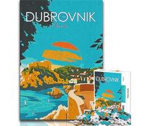 Puzzle 2000 pièces pour Adultes, Voyage en Croatie, Dubrovnik, Difficile à réaliser, mais Amusant et Humoristique, Cadeau d'anniversaire, Cadeaux, Art Mural 70x100cm