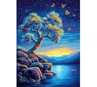 Puzzle 2000 Pièces pour Adultes, Wooden Puzzle Ciel étoilé pour Adultes et Enfants, Arbre Puzzles Classiques, DIY Jeu D'Intelligence De l'art de la Décoration Jeu Cadeau Unique Jigsaw 100x70cm g-978