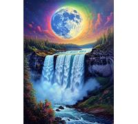 Puzzle 2000 Pièces pour Adultes, Wooden Puzzle Lune pour Adultes et Enfants, Automne Puzzles Classiques, Jeu D'Intelligence De l'art de la Décoration Moderne Jeu Cadeau Unique Jigsaw 100x70cm g-993
