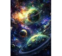 Puzzle 2000 Pièces pour Adultes, Wooden Puzzle Univers pour Adultes et Enfants, Ciel étoilé Puzzles Classiques, DIY Jeu D'Intelligence De l'art de la Décoration Jeu Cadeau Unique Jigsaw 100x70cm g-984