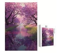 Puzzle 2000 Pièces - Printemps & Arbre - Puzzle en Bois Durable avec Lettres au Dos - Jeu sans Poussière avec Affiche - Modèle pour Collectionneurs et 14 Ans et Plus (75 x 105 cm) P3#802