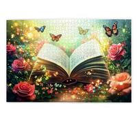 Puzzle 2000 Pièces, Puzzle 2000 Pièces Adultes en Bois, Bricolage Jeu Éducatif avec Boite Cadeau pour Adultes, Bois Épais et Résistant, Puzzles pour Décor, Idee Cadeau Femme Homme, Thème: Livre, H-69