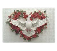 Puzzle 2000 Pièces, Puzzle 2000 Pièces Adultes en Bois, Bricolage Jeu Éducatif avec Boite Cadeau pour Adultes, Bois Épais et Résistant, Puzzles pour Décor, Idee Cadeau Femme Homme, Thème: Pigeon, U-85