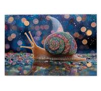 Puzzle 2000 Pièces, Puzzle 2000 Pièces Adultes en Bois, Bricolage Jeu Éducatif avec Boite Cadeau pour Adultes, Bois Épais et Résistant, Puzzles pour Décor, Cadeau Femme Homme, Thème: Escargots, W-3