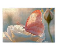 Puzzle 2000 Pièces, Puzzle 2000 Pièces Adultes en Bois, Bricolage Jeu Éducatif avec Boite Cadeau pour Adultes, Bois Épais et Résistant, Puzzles pour Décor, Cadeau Femme Homme, Thème: Papillon, W-77