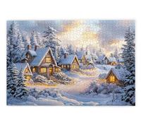 Puzzle 2000 Pièces, Puzzle 2000 Pièces Adultes en Bois, Bricolage Jeu Éducatif avec Boite Cadeau pour Adultes, Bois Épais et Résistant, Puzzles pour Décor, Idee Cadeau Femme Homme, Thème: Hiver, B-65