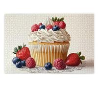 Puzzle 2000 Pièces, Puzzle 2000 Pièces Adultes en Bois, Bricolage Jeu Éducatif avec Boite Cadeau pour Adultes, Bois Épais et Résistant, Puzzles pour Décor, Idee Cadeau Femme Homme, Thème: Gâteau, U-77