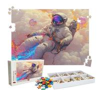Puzzle 2000 Pieces, Puzzle 2000 Pièces Adultes, Un Puzzles Difficile, Impression Haute Définition & Couleurs Éclatantes, Puzzles Bois Nuages Astronaute avec Une Boîte d'emballage Exquise W3H-482