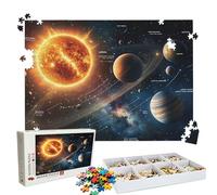 Puzzle 2000 Pieces, Puzzle 2000 Pièces Adultes, Un Puzzles Difficile, Impression Haute Définition & Couleurs Éclatantes, Puzzles Bois Univers Planète avec Une Boîte d'emballage Exquise W3H-441