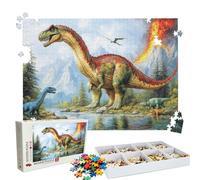 Puzzle 2000 Pieces, Puzzle 2000 Pièces Adultes, Un Puzzles Difficile, Impression Haute Définition & Couleurs Éclatantes, Puzzles Bois Volcan Dinosaures(2) avec Une Boîte d'emballage Exquise W3H-980