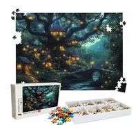 Puzzle 2000 Pieces, Puzzle 2000 Pièces Adultes, Un Puzzles Difficile, Impression Haute Définition & Couleurs Éclatantes, Puzzles Bois rêve cabane dans Les Arbres avec Boîte d'emballage Exquise W3H-94