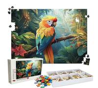 Puzzle 2000 Pieces, Puzzle 2000 Pièces Adultes, Un Puzzles Difficile, Impression Haute Définition & Couleurs Éclatantes, Puzzles Bois forêt Perroquet avec Une Boîte d'emballage Exquise W3H-210