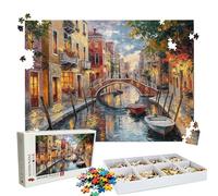 Puzzle 2000 Pieces, Puzzle 2000 Pièces Adultes, Un Puzzles Difficile, Impression Haute Définition & Couleurs Éclatantes, Puzzles Bois Venise Abstrait avec Une Boîte d'emballage Exquise W3H-323