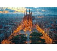 Puzzle 2000 Pieces, Puzzle Adultes 2000 Pièces Sagrada Familia, Puzzles Classiques Bois 70x100CM Architecture, Exquisite Papierboxverpackung, Tragbarer Netzbeutel Geeignet Ganze Familie RXPT-5270