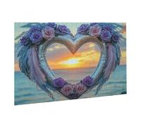 Puzzle 2000 Pièces Puzzle en Bois DIY Amour Ange Jeu De l'art Décoration Cadeau Unique pour la Décoration de la Maison, Puzzles Familial, Parfait pour Les Soirées de Jeu,Activité Familiale fr0-841