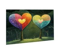 Puzzle 2000 Pièces Puzzle en Bois DIY Arbre d'amour Jeu De l'art Décoration Cadeau Unique pour la Décoration de la Maison, Puzzles Familial, Parfait pour Les Soirées Jeu,Activité Familiale fr0-834