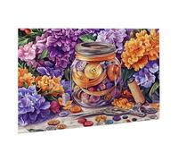 Puzzle 2000 Pièces Puzzle en Bois DIY Le Bouton Fleurs Jeu De l'art Décoration Cadeau Unique pour la Décoration de la Maison, Puzzles Familial, Parfait pour Les Soirées Jeu,Activité Familiale fr0-717
