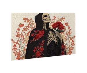 Puzzle 2000 Pièces Puzzle en Bois DIY Le Squelette Jeu De l'art Décoration Cadeau Unique pour la Décoration Maison, Puzzles Familial, Parfait pour Les Soirées de Jeu,Activité Familiale fr0-332