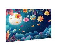 Puzzle 2000 Pièces Puzzle en Bois DIY Lune Paysage Jeu De l'art Décoration Cadeau Unique pour la Décoration de la Maison, Puzzles Familial, Parfait pour Les Soirées de Jeu,Activité Familiale fr0-144