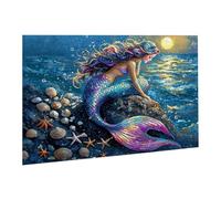 Puzzle 2000 Pièces Puzzle en Bois DIY Sirène Jeu De l'art Décoration Cadeau Unique pour la Décoration de la Maison, Puzzles Familial, Parfait pour Les Soirées de Jeu,Activité Familiale fr0-396