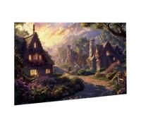 Puzzle 2000 Pièces Puzzle en Bois DIY Village Paysage Jeu De l'art Décoration Cadeau Unique pour la Décoration de la Maison, Puzzles Familial, Parfait pour Les Soirées Jeu,Activité Familiale fr0-976