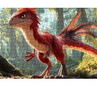Puzzle 2000 pièces, Puzzle Impossible Adultes 99.5 x 70.5 cm, Impression Haute Définition, Jeux Éducatifs, Puzzles Bois Anti-Stress pour Toute la Famille, Décor Murale, forêt Dinosaure-3 w0-766
