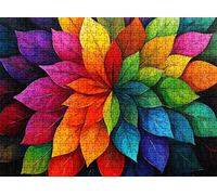 Puzzle 2000 pièces, Puzzle Impossible Adultes 99.5 x 70.5 cm, Impression Haute Définition, Jeux Éducatifs, Puzzles Bois Anti-Stress pour Toute la Famille, Décor Murale, Couleur Mandala w0-14
