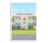 Puzzle 2000 pièces, Quex Park House, Birchington, Kent. Puzzle Classique 3D à Monter soi-même, Jouet en Papier, Cadeau Unique, décoration intérieure, 100 x 70 cm.