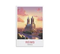 Puzzle 2000 pièces, Reims, France. Puzzle 2000 pièces pour Adultes, Puzzle à Peindre, Puzzle Stimulant à réaliser soi-même, 100 x 70 cm.