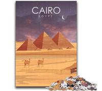 Puzzle 2000 pièces représentant Les Pyramides du Caire, en Égypte, pour Adultes et Adolescents Un Jeu Stimulant, idéal comme Cadeau pour Toute la Famille (2000 pièces, 70x100cm)