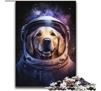 Puzzle 2000 pièces représentant Un Golden Retriever Astronaute, Jeu éducatif, défi, Cadeau d'anniversaire, décoration Murale (70x100cm)