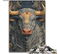 Puzzle 2000 pièces représentant Un Taureau, Peinture à l'huile, pour Adultes et Adolescents, idéal pour Les soirées Jeux, Jouet coloré à Offrir (70x100cm)