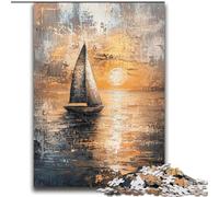 Puzzle 2000 pièces représentant Un voilier, Peinture à l'huile, pour Adultes et Adolescents, idéal pour Les soirées Jeux, Jouet coloré à Offrir (70x100cm)