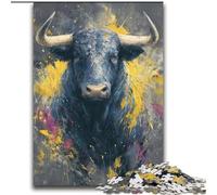 Puzzle 2000 pièces représentant Une Peinture à l'huile de Taureau, idéal pour Les Adultes, idéal pour stimuler l'intelligence cérébrale et la décoration de la Maison (70x100cm)