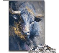 Puzzle 2000 pièces représentant Une Peinture à l'huile de Taureau pour Adultes et Adolescents Un Jeu Stimulant, idéal comme Cadeau pour Toute la Famille (70x100cm)