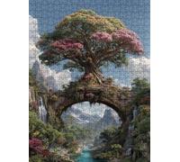 Puzzle 2000 Pièces, RéSumé De l'arbre Adultes Puzzle 2000, Jeu Éducatif Puzzles, Classique Jigsaw Puzzles, Défi Impossible, Jeu D'adresse pour Toute la Famille, Décoration de la Les Murs FNKL4-951